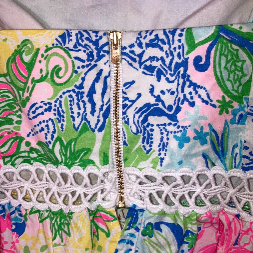 EUC Lilly Pulitzer Jan Set Top & Skirt Size 8 Cheek To Cheek Print - Picture 5 of 12